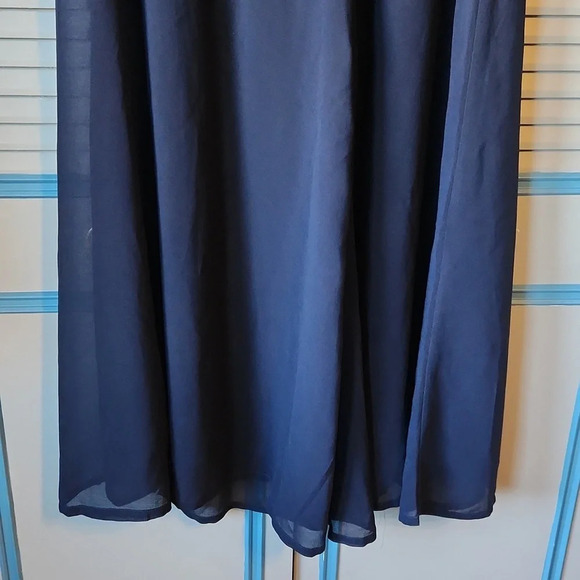 Torrid Navy Sheer Wide Leg Pants - Picture 8 of 14